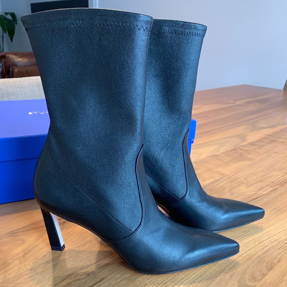Stuart Weitzman leather booties - Rapture 75
